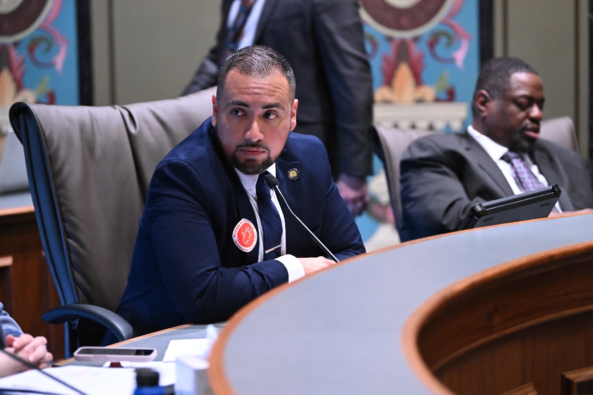 State Senator Javier Loera Cervantes in a committee