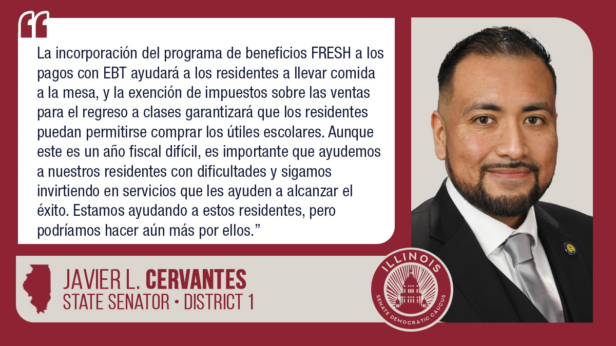 State Senator Javier Loera Cervantes Budget Quote